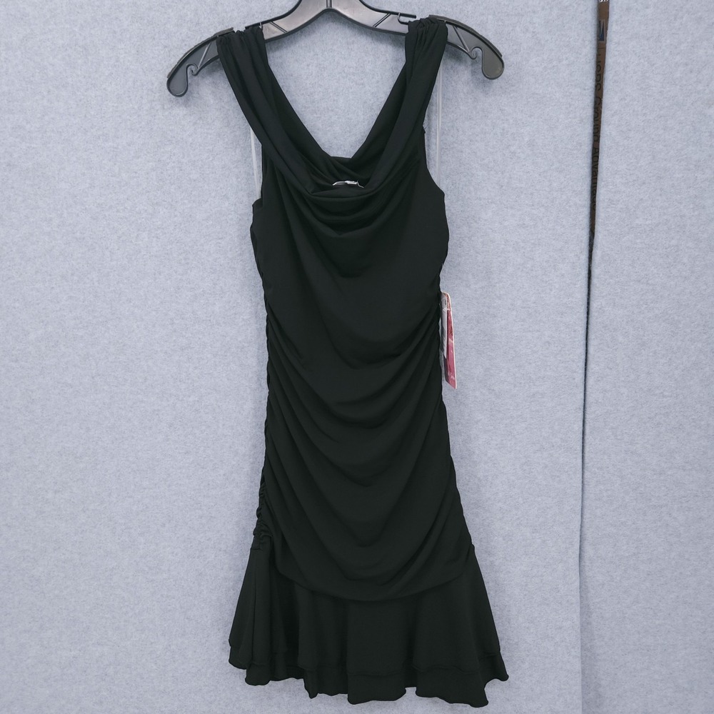 Emerald Sundae Flare Off The Shoulder Black Sleeveless Dress Juniors Size M NWT